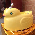 Lovely Design for Child Chicken Shaped Yellow Acrylic Baby Bathtub